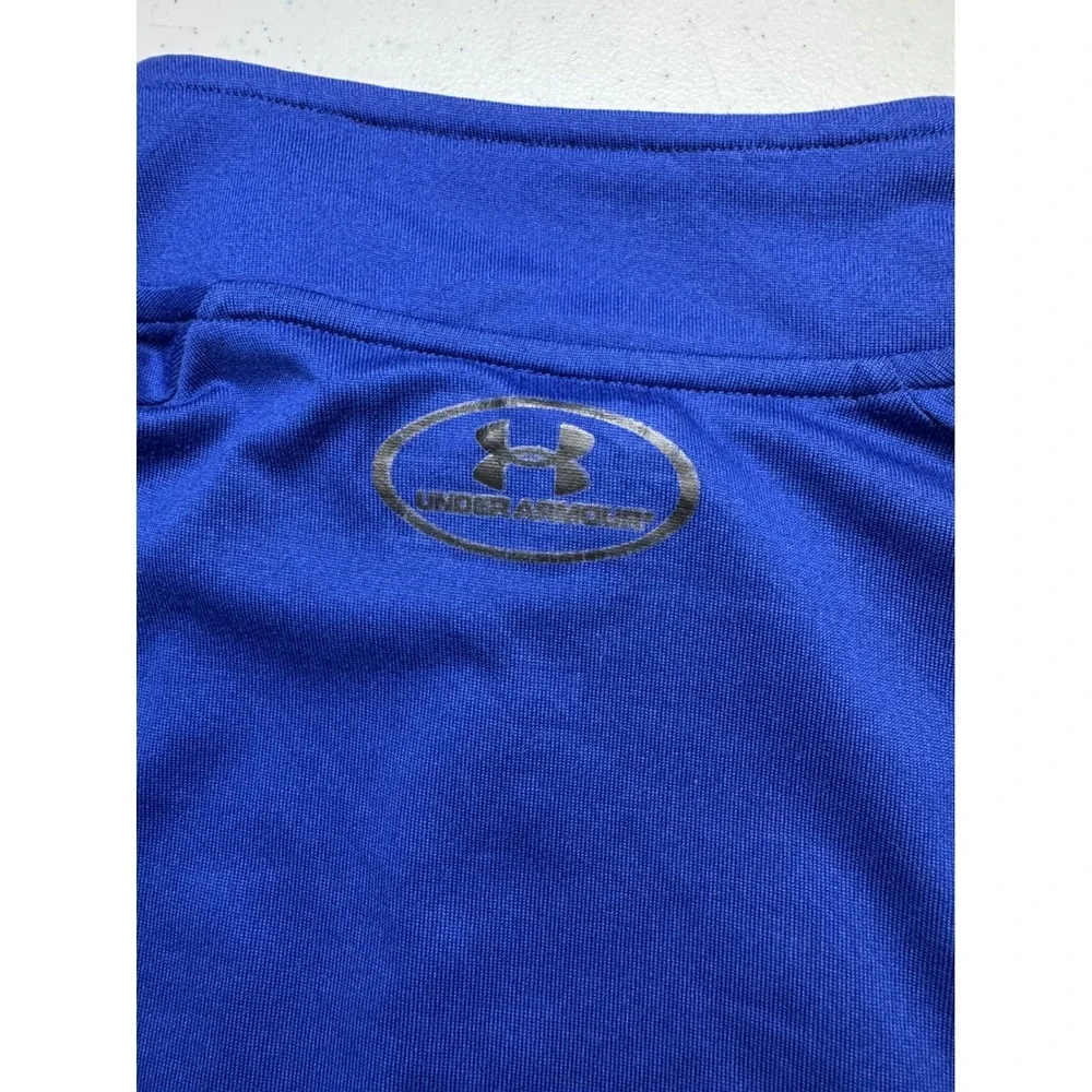 Under Armour Mens‎ HeatGear 1/4 Zip Pullover Royal Blue Loose Fit Training Top L